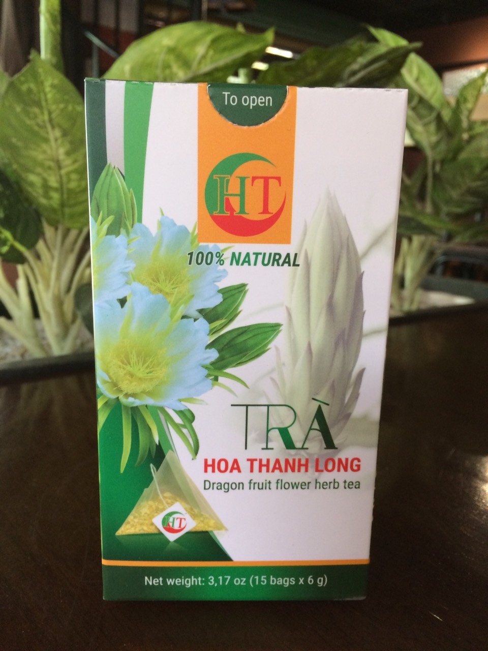 Trà hoa thanh long vị gừng 6gr